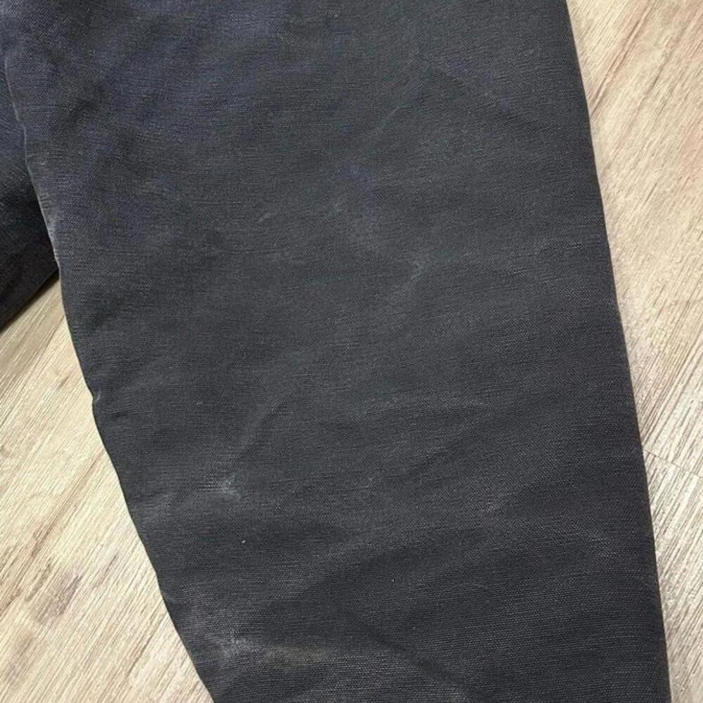 Vintage MA Klein Detroit Jacket Mens L Faded Black Full Zip Blanket Lined Duck - Picture 5 of 9